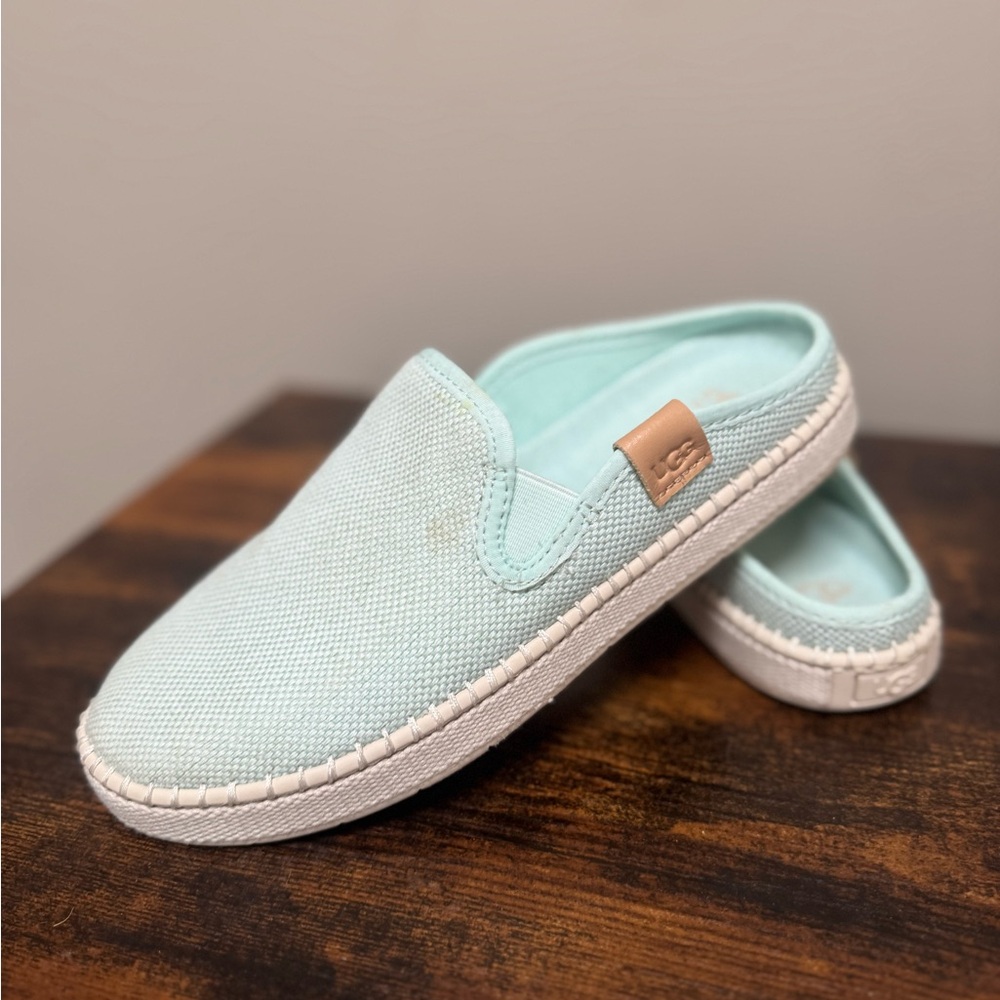 UGG Light Blue Slip-On Slippers - Picture 5 of 9